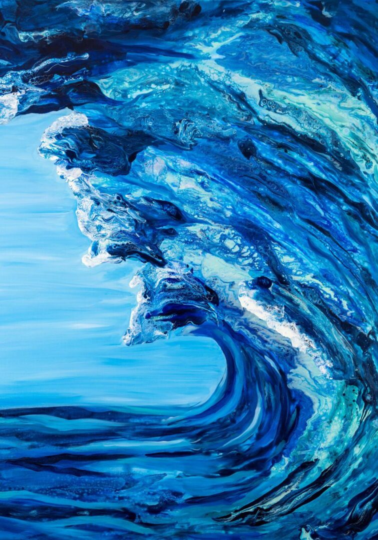 IMG_4134 Abstract painting of an ocean wave.